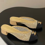 BUBBLE 30 MM IN BLACK FABRIC AND BEIGE MESH