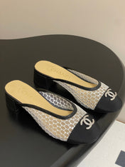 BUBBLE 30 MM IN BLACK FABRIC AND WHITE MESH