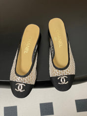 BUBBLE 30 MM IN BLACK FABRIC AND WHITE MESH