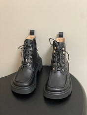 LOEWE 26S ANKLE BOOTS IN BLACK CALFSKIN