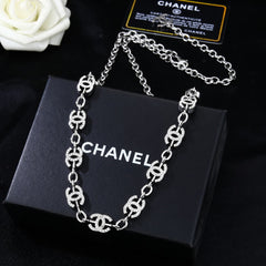 CHANEL 25S CHAIN BELT IN SILVER METALLIC 614472