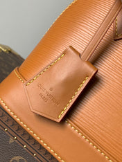 ALMA BB BAG 23 IN BRONZE BROWN GRAIN EPI COWHIDE