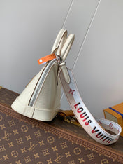 ALMA BB BAG 23 IN BEIGE GRAIN EPI COWHIDE