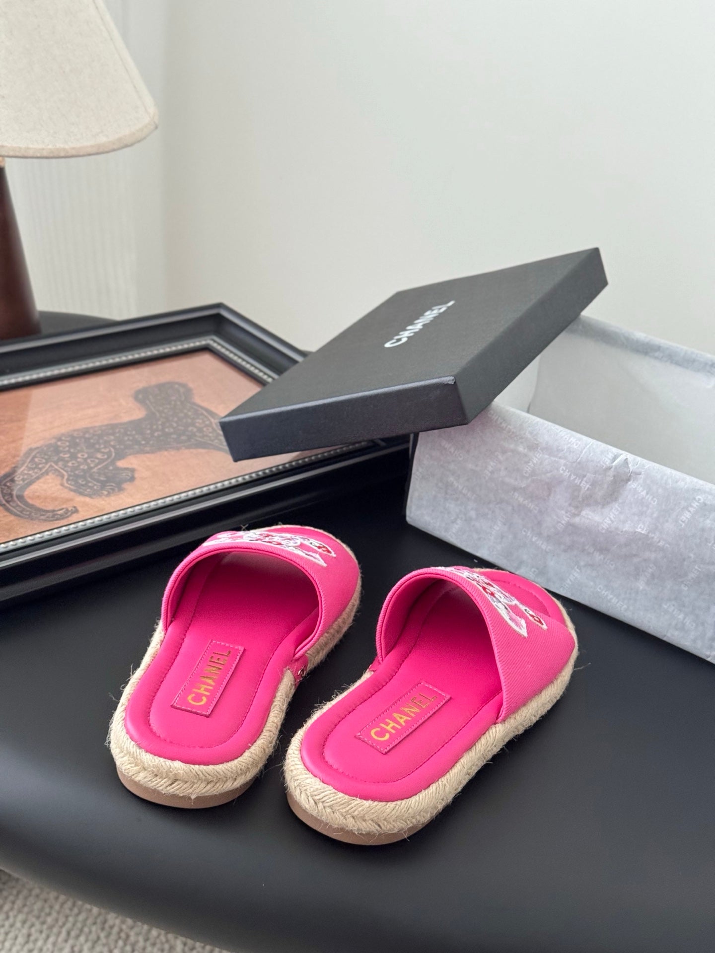 SLIPPERS IN PINK SHEEPSKIN MIX FABRIC AND STRAPS BASE