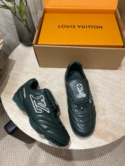 FOOTPRINT SOCCER SNEAKER IN FOREST GREEN CALFSKIN