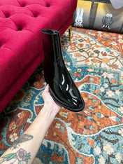 SL YVES NEW BOOTS BLACK POLISHED CALFSKIN