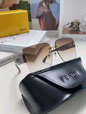 FF PATTERN FIRST CRYSTAL SQUARE FRAME SUNGLASSES 562044 IN ACETATE