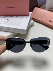 LOGO SUNGLASSES 513013 IN BLACK ACETATE