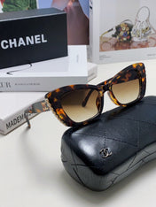 CAT EYE SUNGLASSES 632699 IN HAVANA ACETATE EMBOSSED PEARL