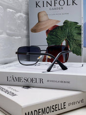 SQUARE FRAME SUNGLASSES 576880 IN METAL