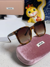 GLIMPSE SQUARE SUNGLASSES 554614 IN HAVANA ACETATE