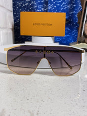 GOLDEN MASK SUNGLASSES 582732 IN GOLD METAL DARK GREY SMOKE LENSES