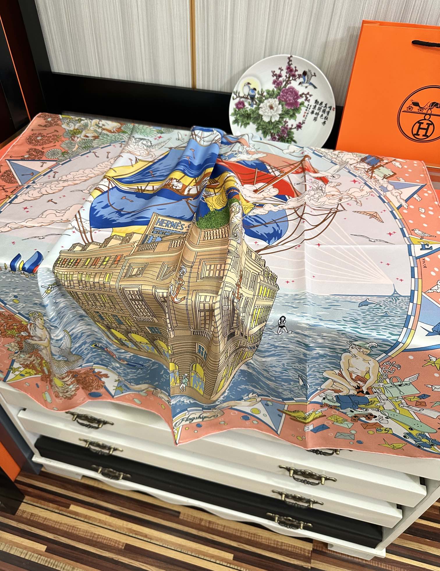 HERMES 25S SCARF 90 IN SILK 730532