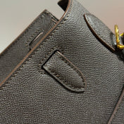 KELLY 28CM IN EBENE EPSOM CALFSKIN GOLD HARDWARE