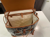 ALPIN BACKPACK 37 IN BROWN LAMBSKIN AND GOYARDINE CANVAS