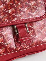 GRAND BLEU 16 IN CLASSIC RED GOYARDINE CANVAS AND LAMBSKIN