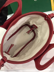GOYA 26S BELUGA MINI BAG 23MM IN DARK RED GOYARDINE CANVAS AND CALFSKIN