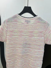 CHANEL 26S SHORT-SLEEVED KNIT SHIRT STYLE 1200