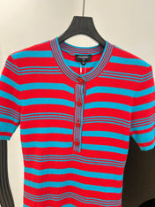 CHANEL 26S SHORT-SLEEVED KNIT SHIRT STYLE 1199