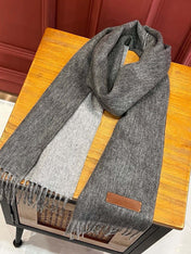SCARF 180 CM IN DARK GRAY CASHMERE 396480