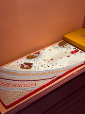 LV SCARF 140 CM IN SILK 730621