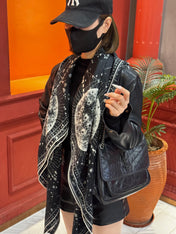 DIOR SCARF 140 CM IN SILK-CASHMERE BLEND 735816