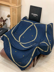 CHANEL 25S SCARF 135 IN SILK AND CASHMERE 932010