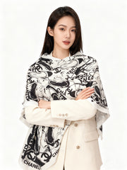 CHANEL 25S SCARF 135 CM IN CASHMERE SILK 941790
