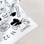 CHANEL 25S SCARF 90 IN SILK 730660