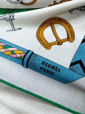 HERMES 25S SCARF 135 IN CASHMERE SILK 737308