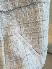 CC 2025 Vest Beige Apricot Tweed Fabric