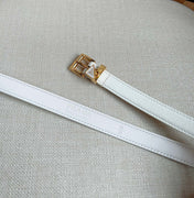 PRADA 25S BELT 15 MM IN WHITE CALFSKIN 571360