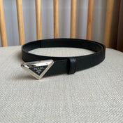 PRADA 25S BELT 20 MM IN BLACK CALFSKIN 571377