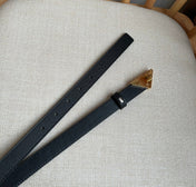 PRADA 25S BELT 20 MM IN BLACK CALFSKIN 571378