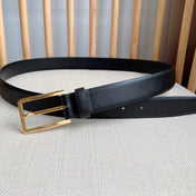 PRADA 25S BELT 30 MM IN BLACK CALFSKIN 580045