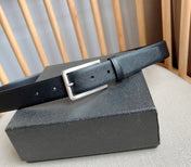 PRADA 25S BELT 30 MM IN BLACK CALFSKIN 585794