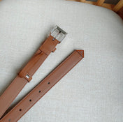 PRADA 25S BELT 25 MM IN BROWN CALFSKIN 585798