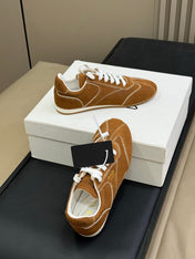 PRADA 25S SNEAKER IN BROWN SUEDE STYLE 8