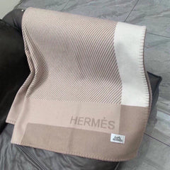 H RIVIERA BLANKET 200 CM IN SAND BEIGE WOOL AND CASHMERE 136857