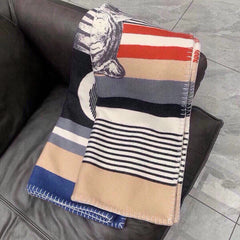 TIGRE BAYADERE BLANKET 170 CM IN COLORFUL CASHMERE 408549