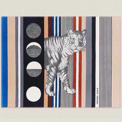 TIGRE BAYADERE BLANKET 170 CM IN COLORFUL CASHMERE 408549