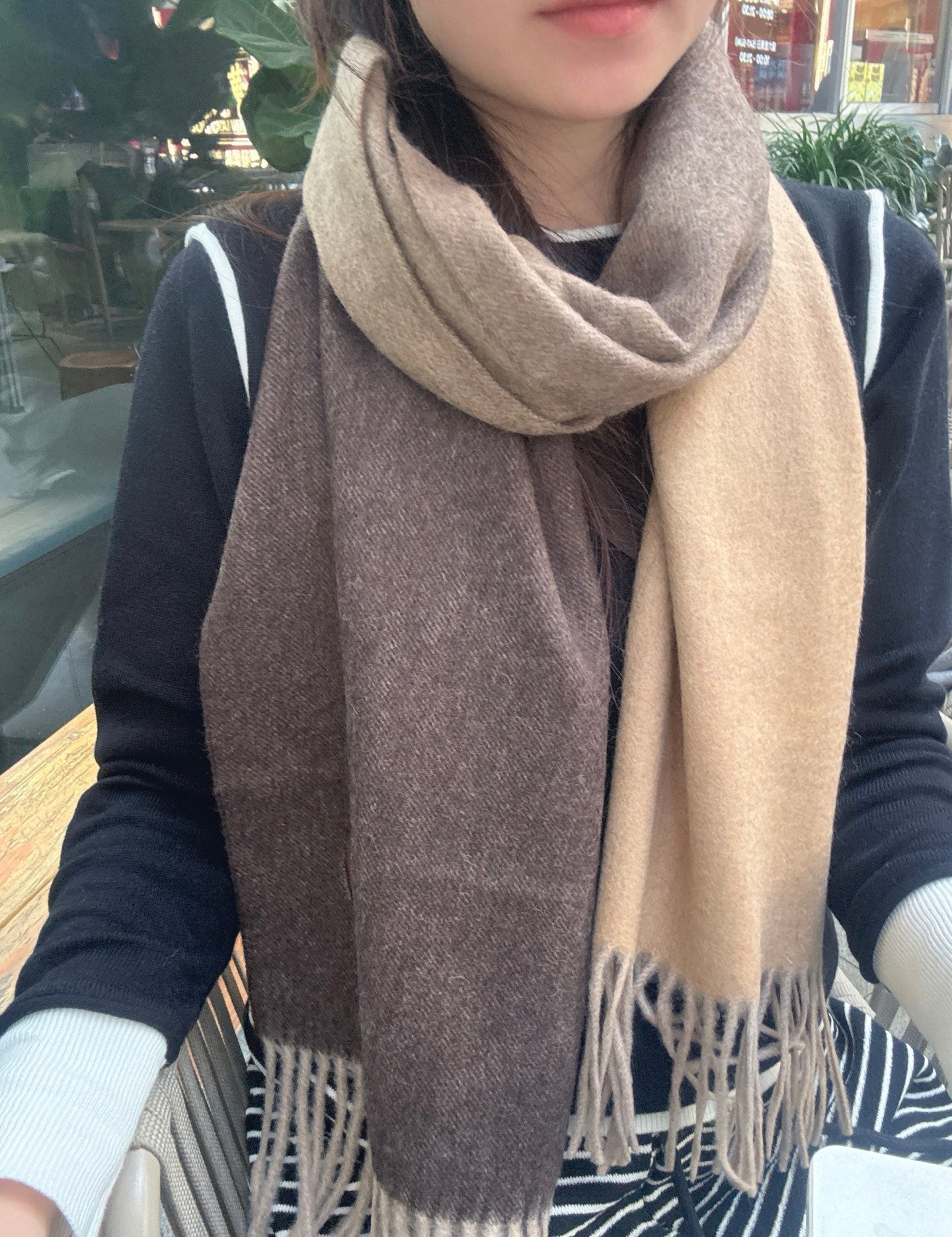 HERMES 25S SCARF 180 IN CASHMERE 854652