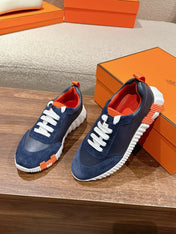 MAINLAND SNEAKER IN NAVY BLUE SUEDE AND CALFSKIN 959294