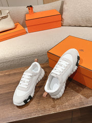 MAINLAND SNEAKER IN PALE GRAY SUEDE AND WHITE BREATHABLE MESH FABRIC