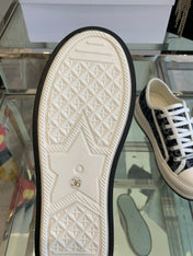 WALK'N PLATFORM SNEAKER IN IN NAVY BLUE EMBROIDERY ICONIC PATTERNS FABRIC