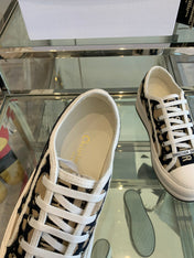 WALK'N PLATFORM SNEAKER IN CAMEL BEIGE MIX BLACK EMBROIDERED FABRIC