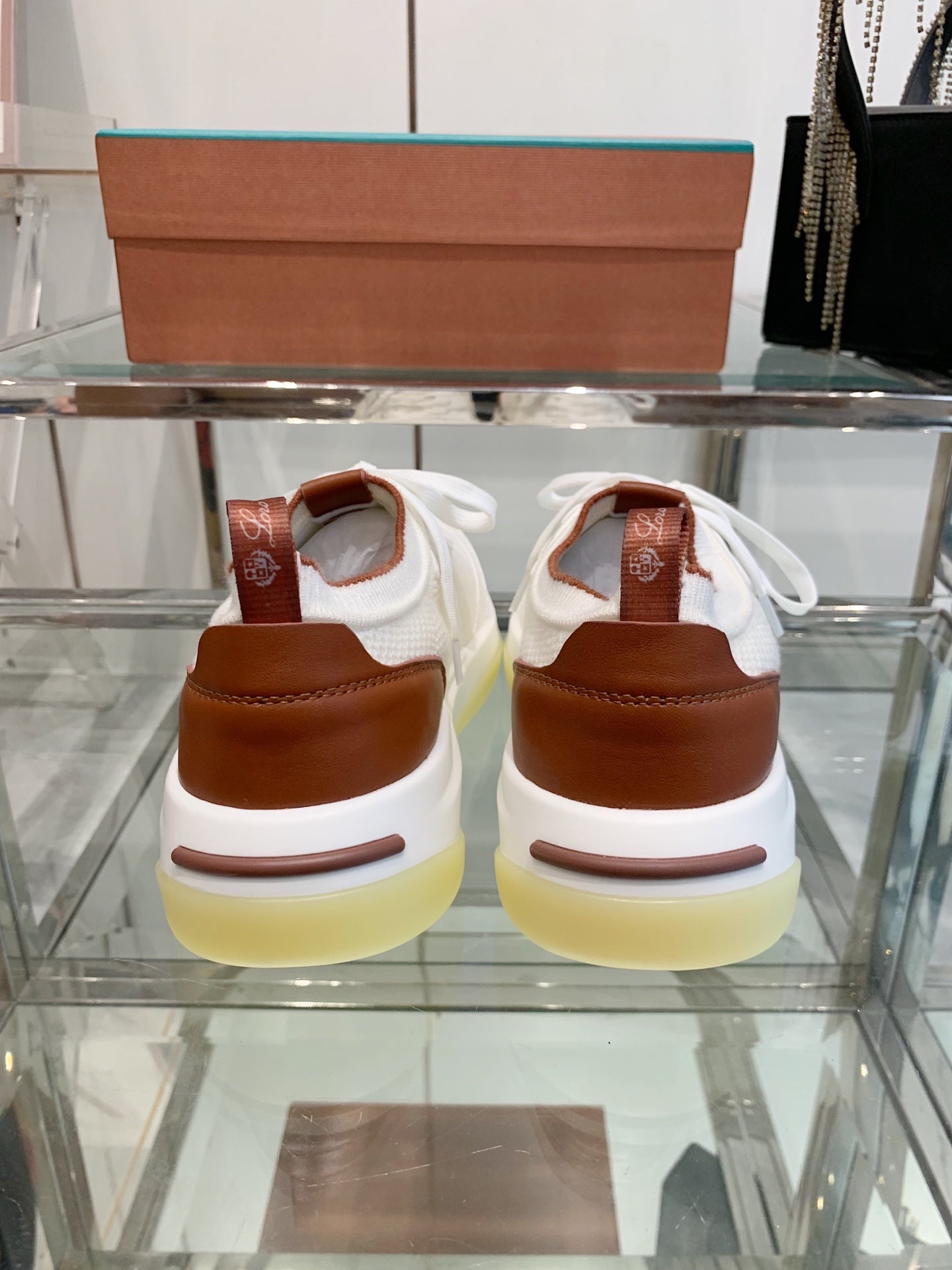 SNEAKER IN WHITE CANVAS MIX SUEDE WITH LAMBSKIN