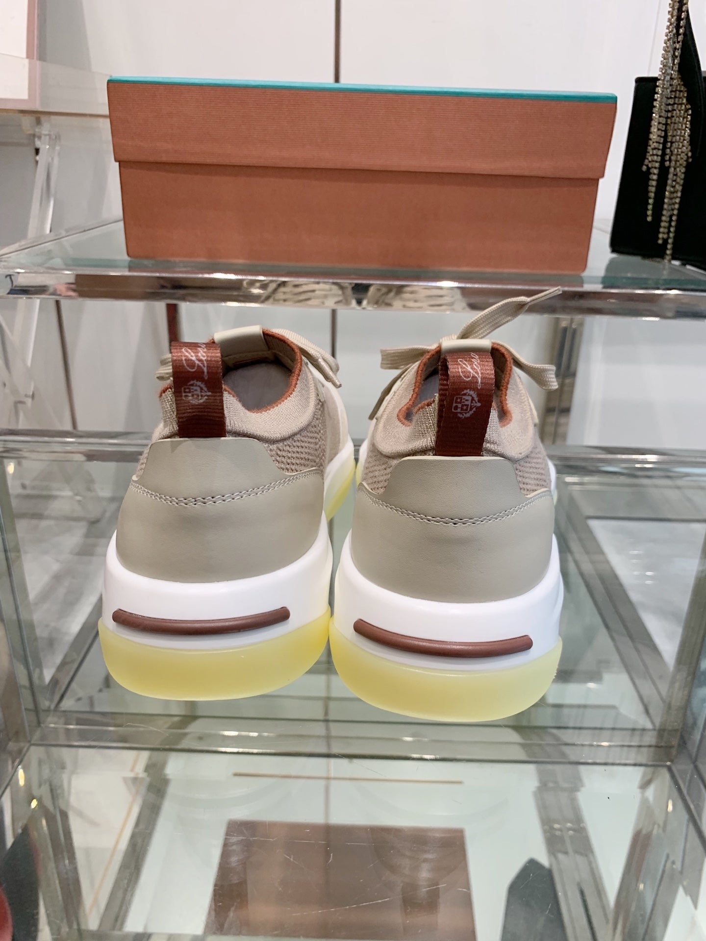 SNEAKER IN LIGHT PINK CANVAS MIX SUEDE WITH LAMBSKIN