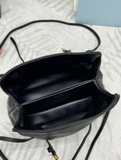 PRADA 25S DADA SMALL BAG 25 IN BLACK CALFSKIN GOLD HARDWRE