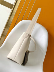 LV 25S LOW KEY HOBO BAG 35 CM IN CREAM WHITE CALFSKIN